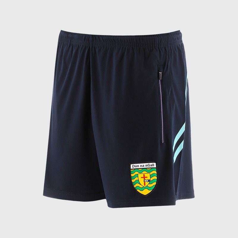 O’Neills Donegal GAA Sedona Shorts Navy / Green with official crest