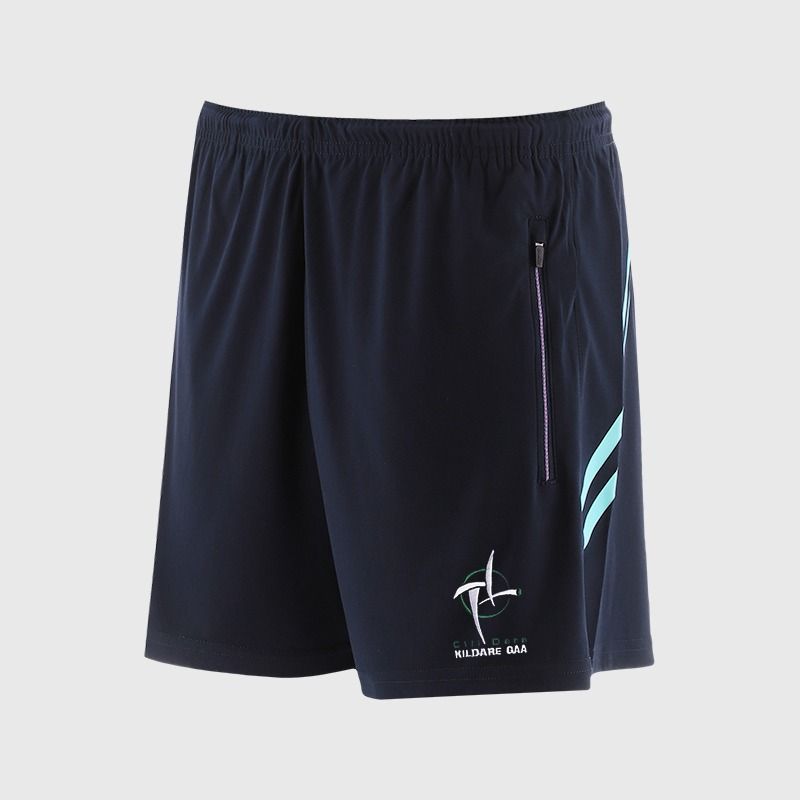 O’Neills Kildare GAA Sedona Shorts Navy / Green with official crest