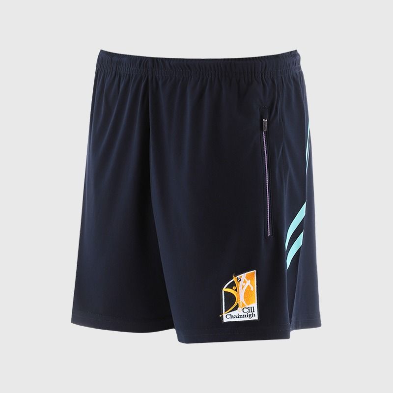 O’Neills Kilkenny GAA Sedona Shorts Navy / Green with official crest