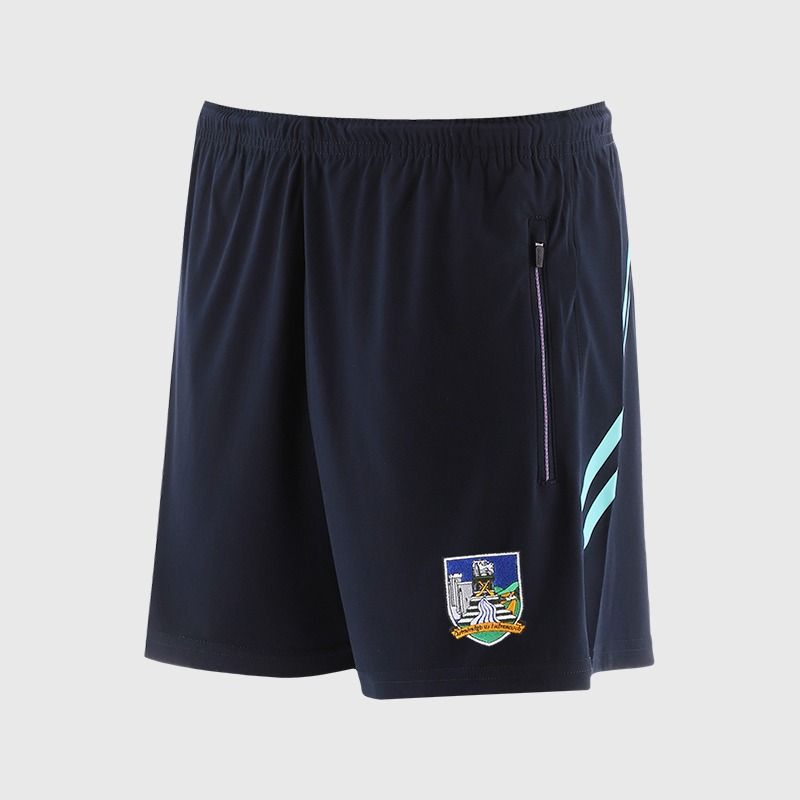 O’Neills Limerick GAA Sedona Shorts Navy / Green with official crest