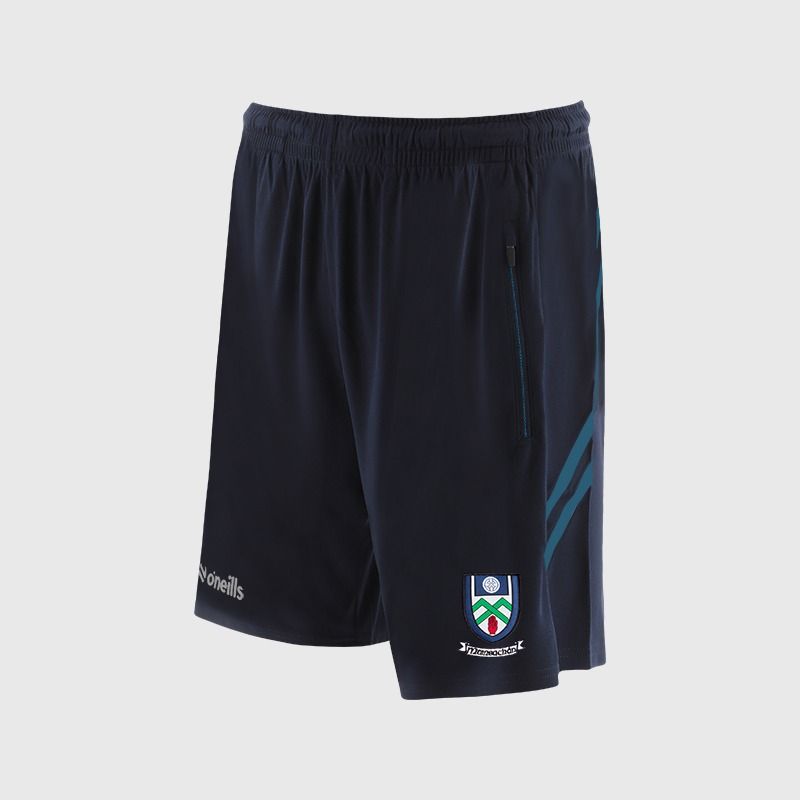 O’Neills Monaghan GAA Sedona Shorts Navy / Blue with official crest