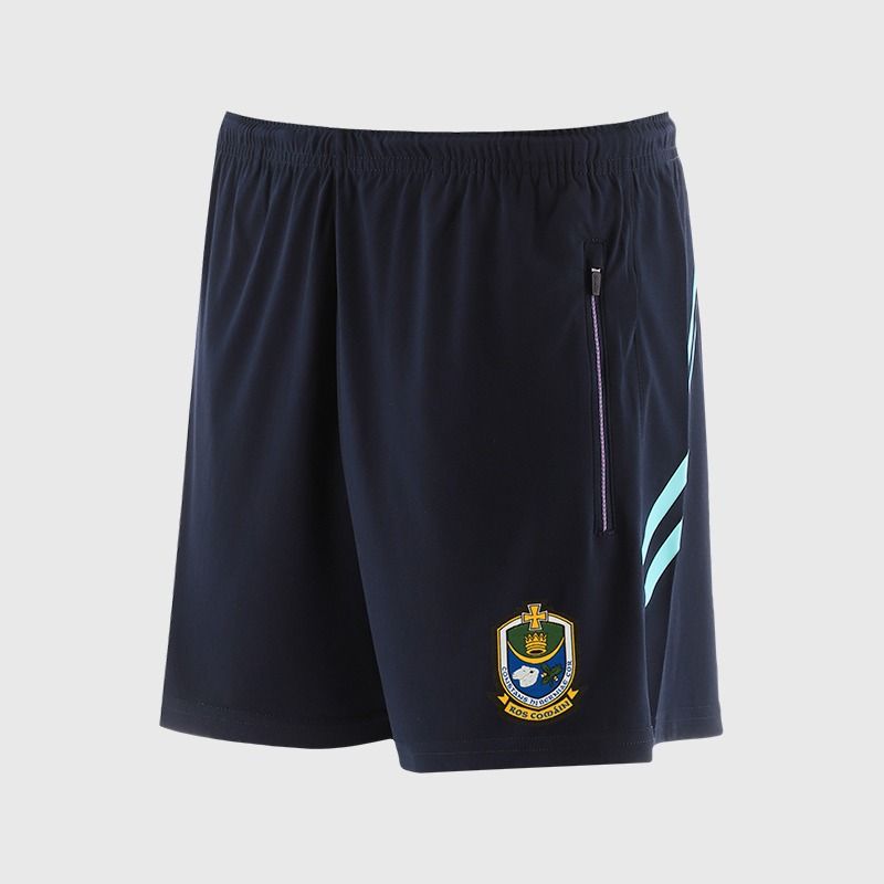 O’Neills Roscommon GAA Sedona Shorts Navy / Green with official crest