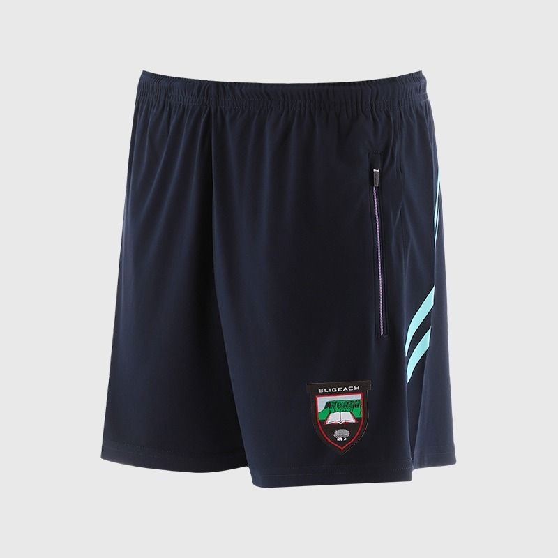 O’Neills Sligo GAA Sedona Shorts Navy / Green with official crest