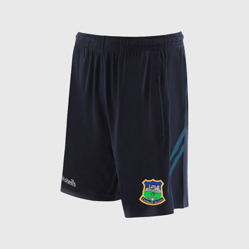 O’Neills Tipperary GAA Sedona Shorts Navy / Blue with official crest