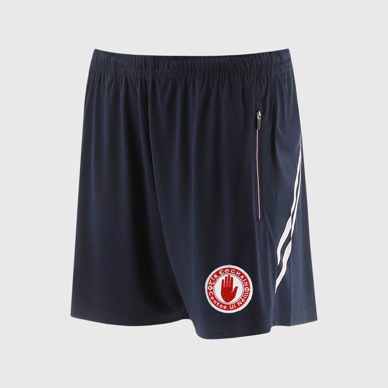 O’Neills Tyrone GAA Sedona Shorts Navy / Pink with official crest