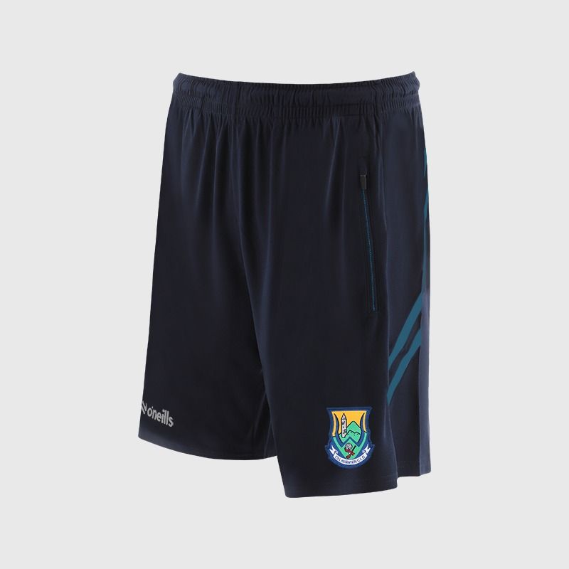 O’Neills Wicklow GAA Sedona Shorts Navy / Blue with official crest