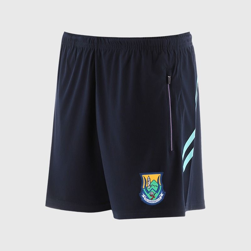 O’Neills Wicklow GAA Sedona Shorts Navy / Green with official crest