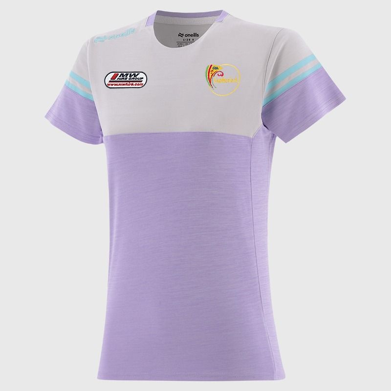O’Neills Carlow GAA Kids' Sedona T-Shirt Purple with official crest