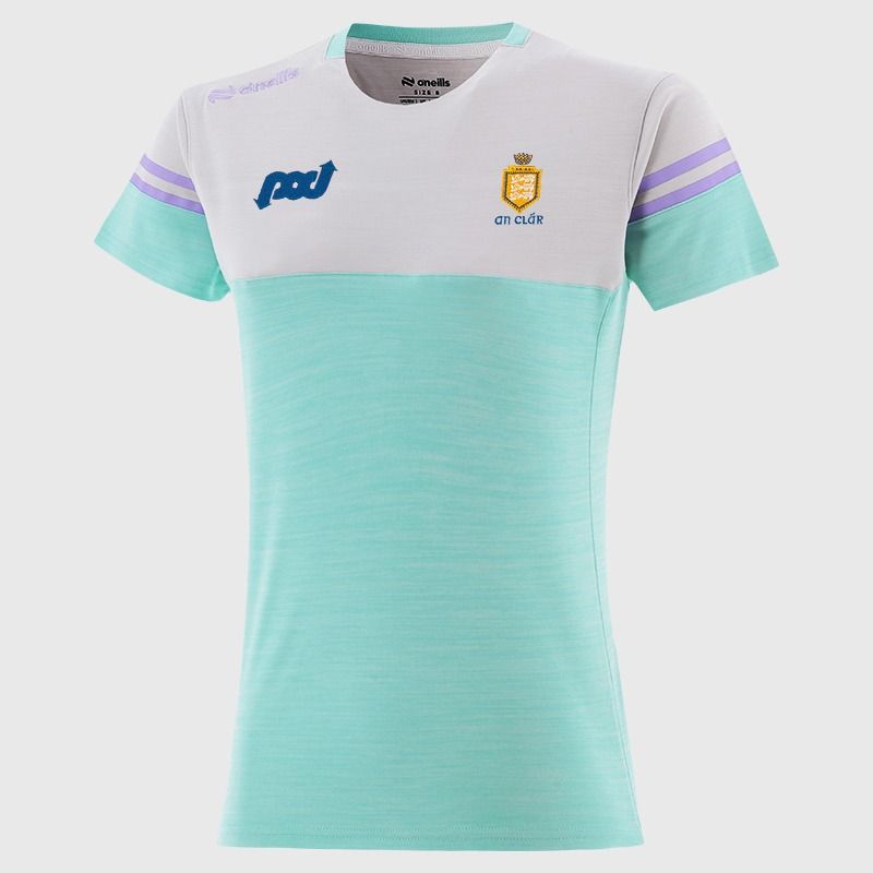 O’Neills Clare GAA Sedona T-Shirt Green with official crest