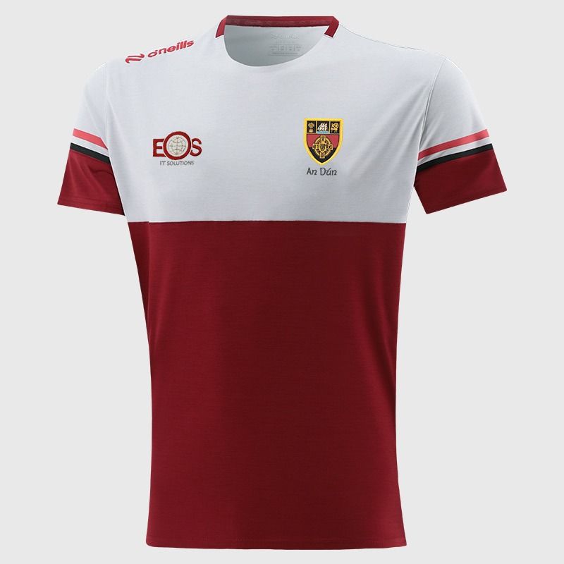 O’Neills Down GAA Sedona T-Shirt Red with official crest