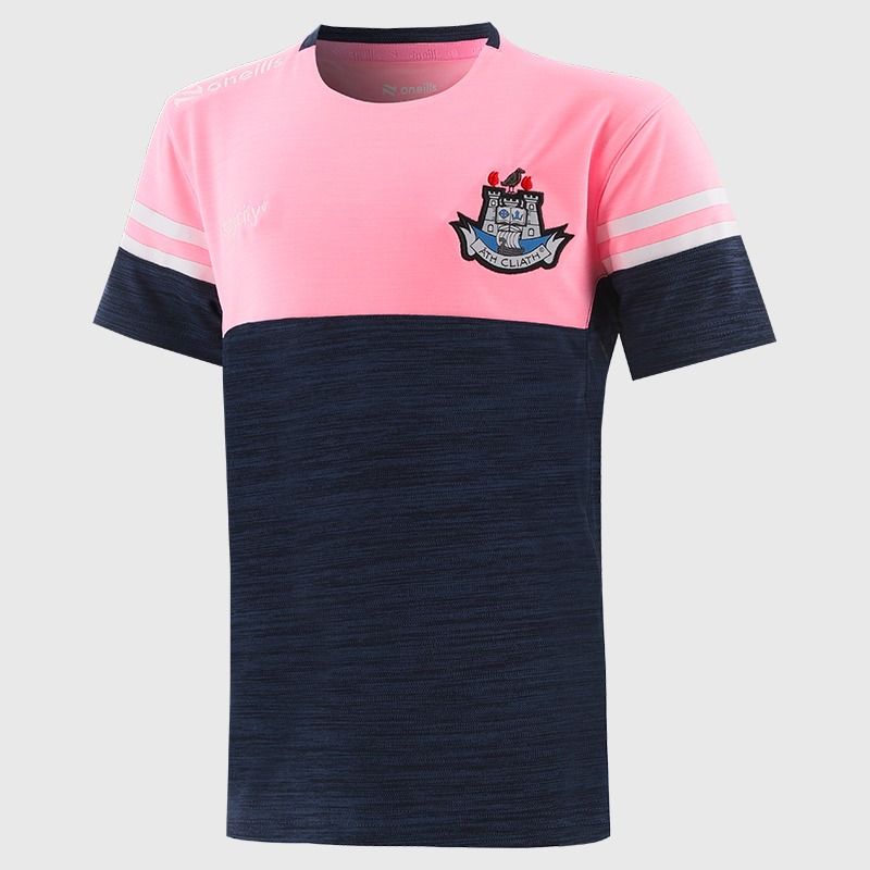 O'Neills Dublin GAA Kids' Sedona T-Shirt Marine / Pink / White