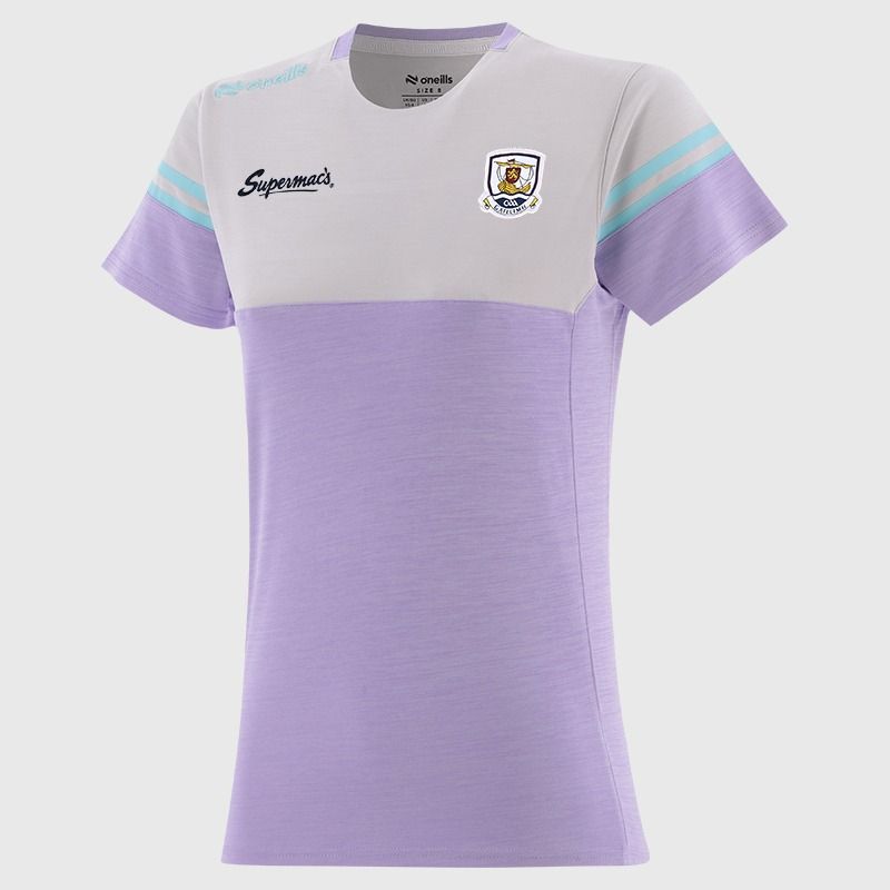 O’Neills Galway GAA Sedona T-Shirt Purple with official crest