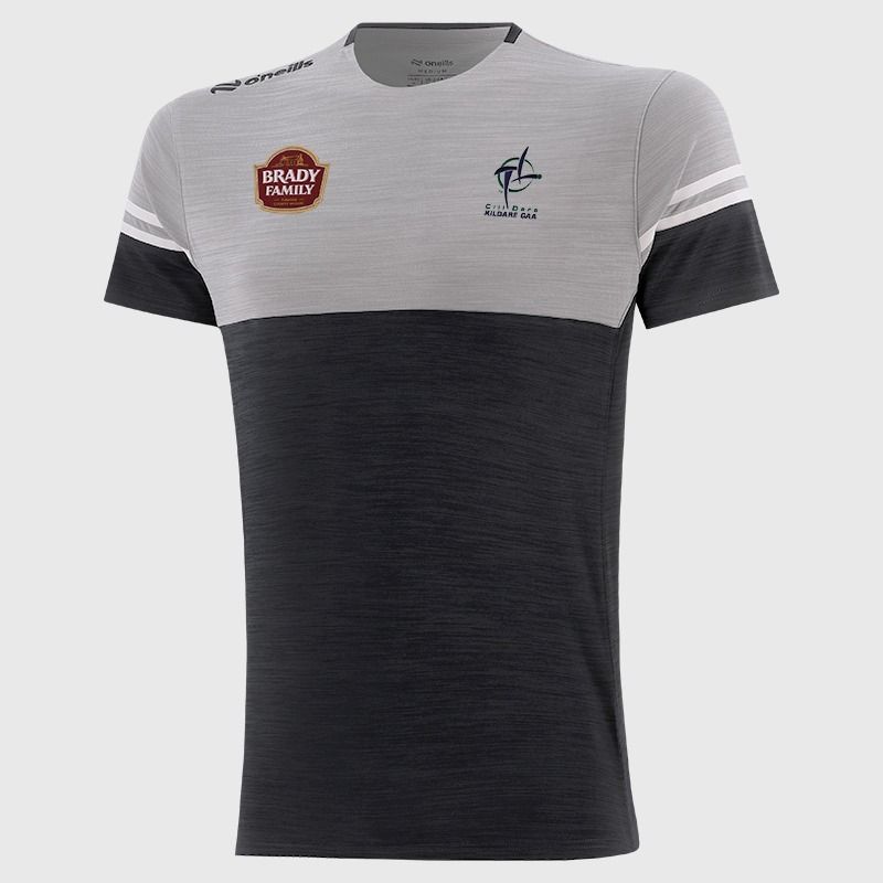O’Neills Kildare GAA Kids' Sedona T-Shirt Black with official crest