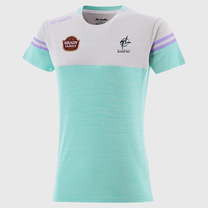 O’Neills Kildare GAA Kids' Sedona T-Shirt Green with official crest