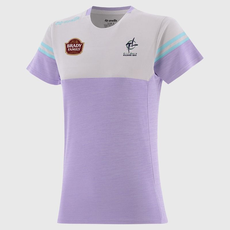 O’Neills Kildare GAA Kids' Sedona T-Shirt Purple with official crest