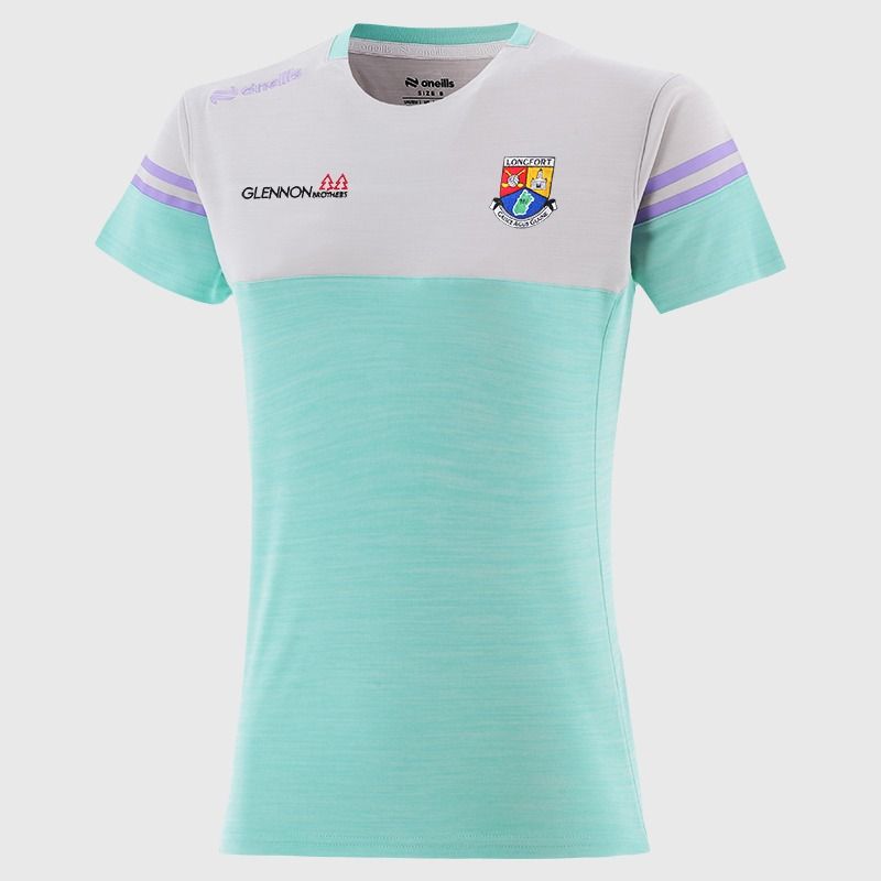 O’Neills Longford GAA Sedona T-Shirt Green with official crest