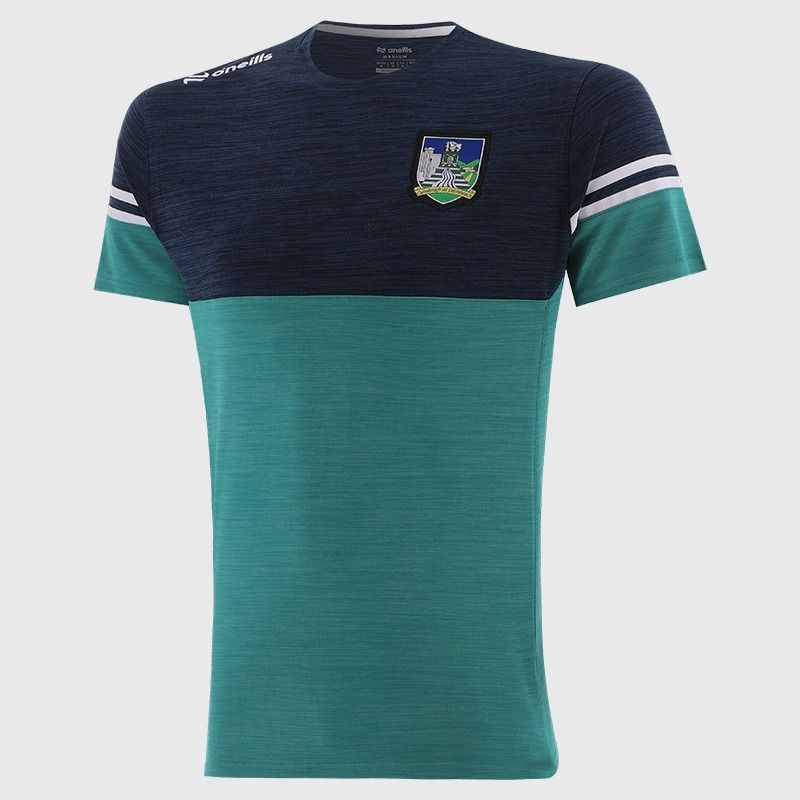 O’Neills Limerick GAA Sedona T-Shirt Green with official crest