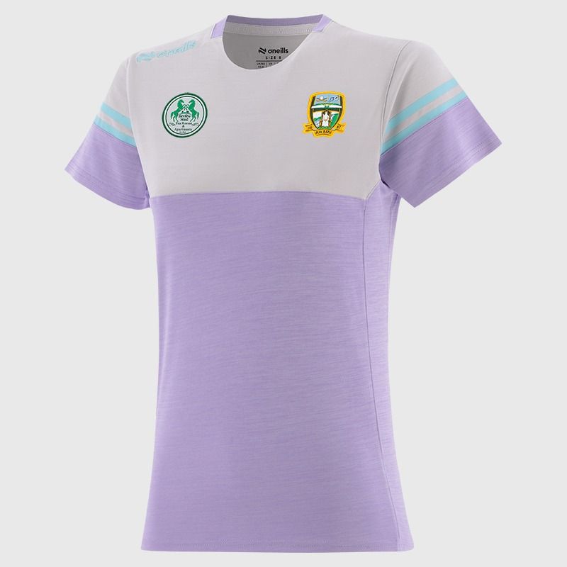 O’Neills Meath GAA Kids' Sedona T-Shirt Purple with official crest