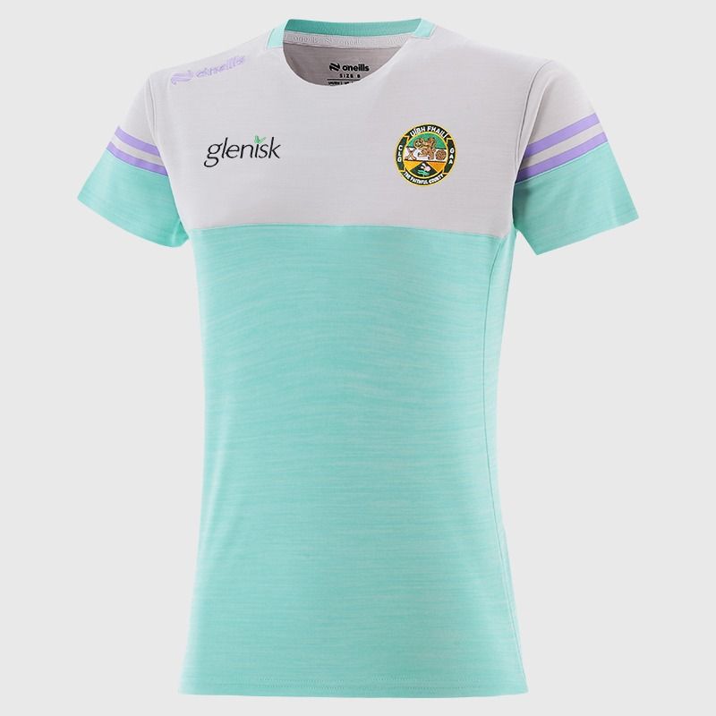 O’Neills Offaly GAA Sedona T-Shirt Green with official crest