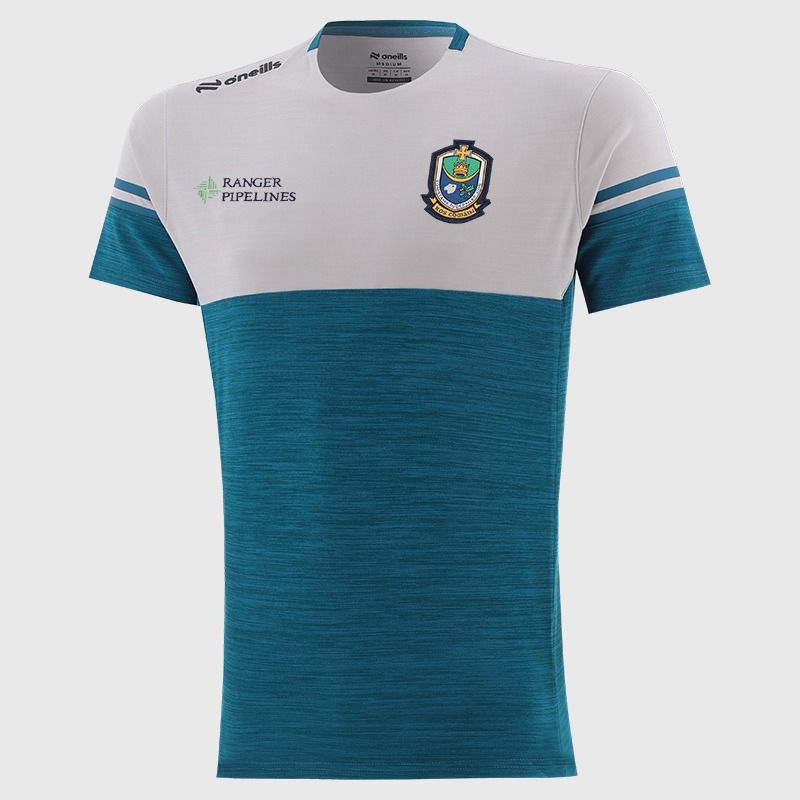 O’Neills Roscommon GAA Sedona T-Shirt Blue with official crest