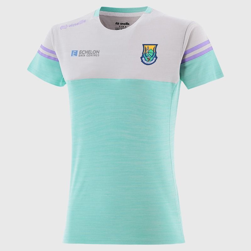 O’Neills Wicklow GAA Sedona T-Shirt Green with official crest