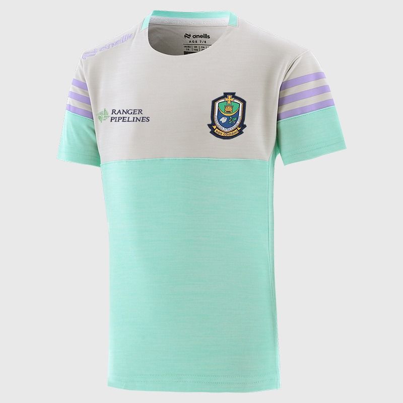 O’Neills Roscommon GAA Kids' Sedona T-Shirt Green with official crest