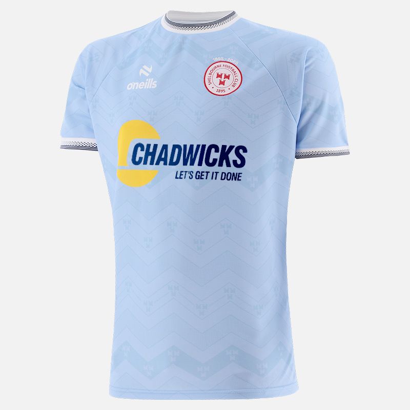 Sky / White O’Neills Shelbourne F.C. Men's Away Jersey 2025