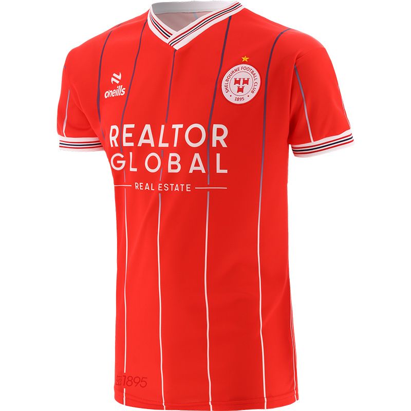 Red Shelbourne F.C Home Jersey from O'Neill's.