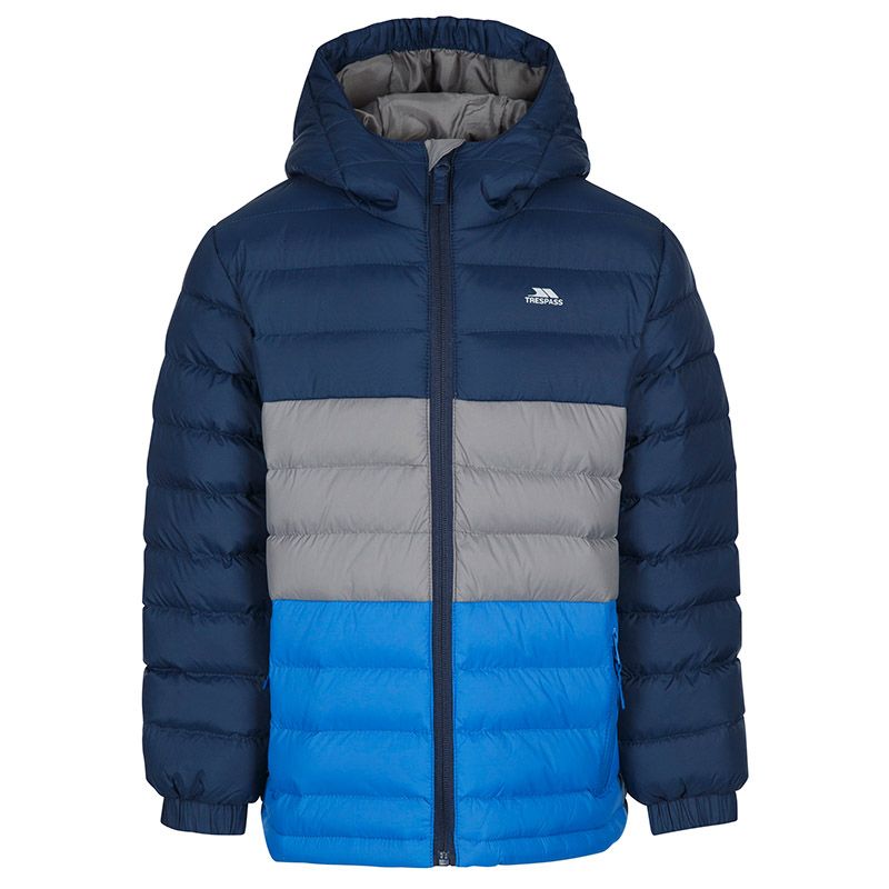 Kids' Navy Trespass Shift Jacket, with 2 Front Zip Pockets from O'Neills.
