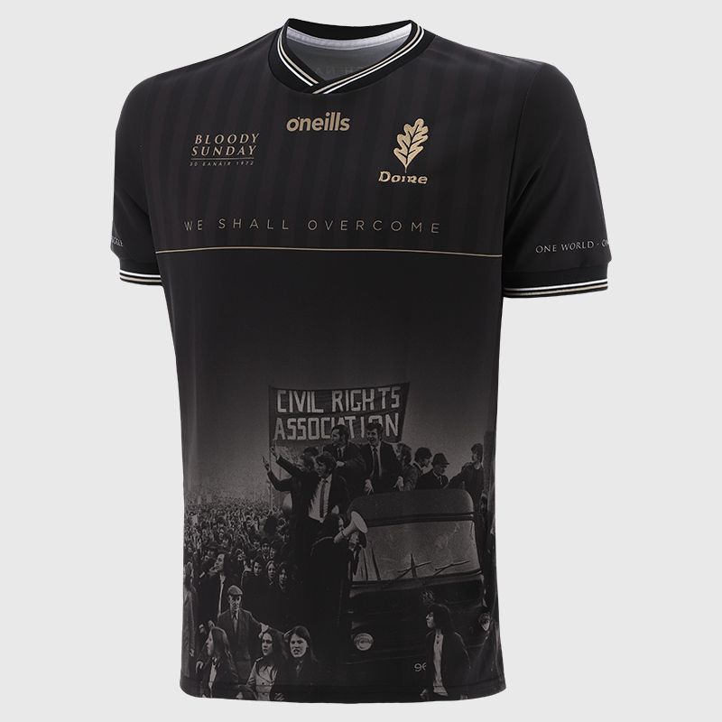 Black O’Neills Derry Bloody Sunday Commemoration Jersey.