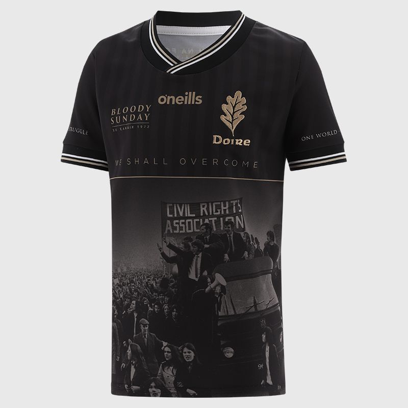 Black O’Neills Derry Bloody Sunday Commemoration Jersey.