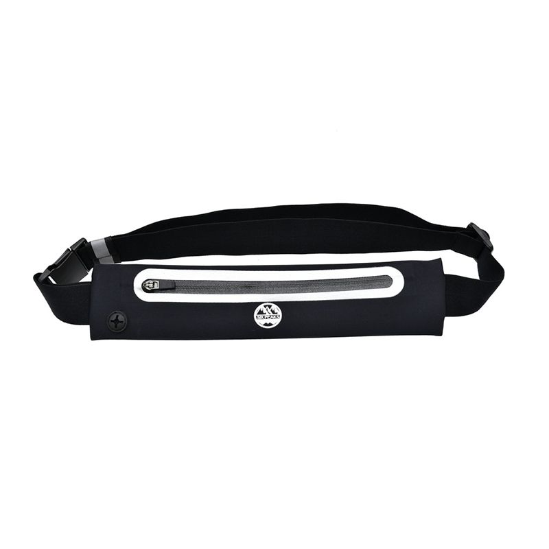 Black and white Six Peaks Reflective Running Expandable Waist Belt Black from O'Neills