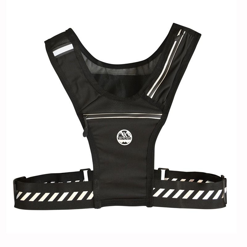 Black Six Peaks Lightweight Running Vest from O'Neills.