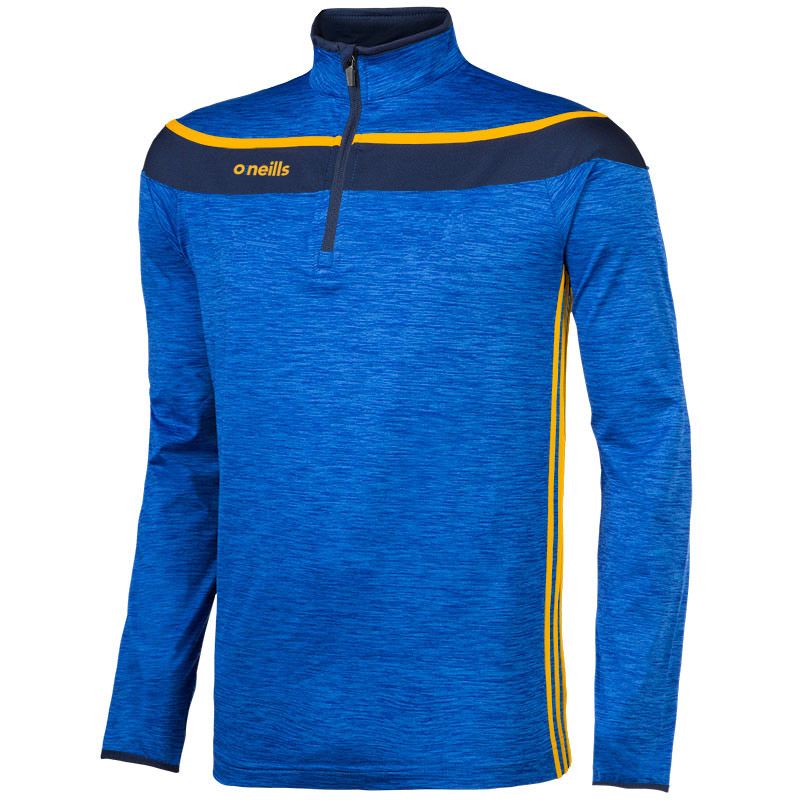 Royal, Navy and Amber Kids' Slaney brushed half zip features a fleece inner lining from O’Neills