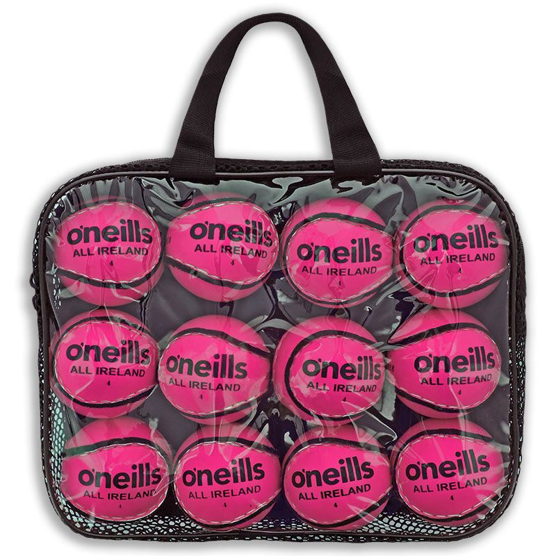 Pink 12 pack of All Ireland Hurling Balls from O'Neills