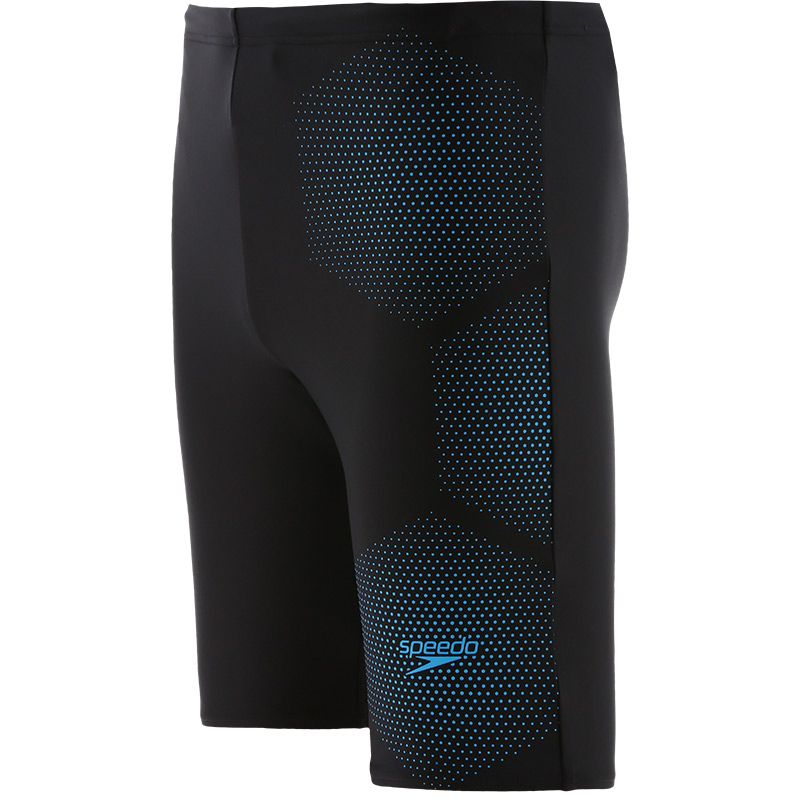 black and blue Speedo men's jammers with a drawstring waist from O'Neills
