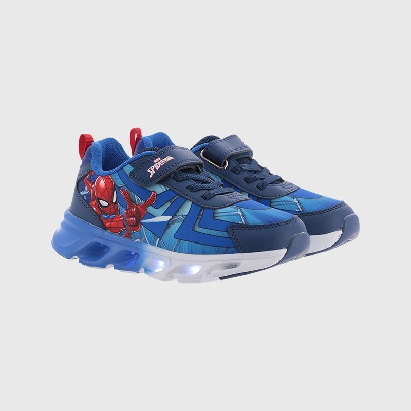 Kids' Spiderman Light Up Sole Trainers Blue / Cobalt Blue From O'Neills