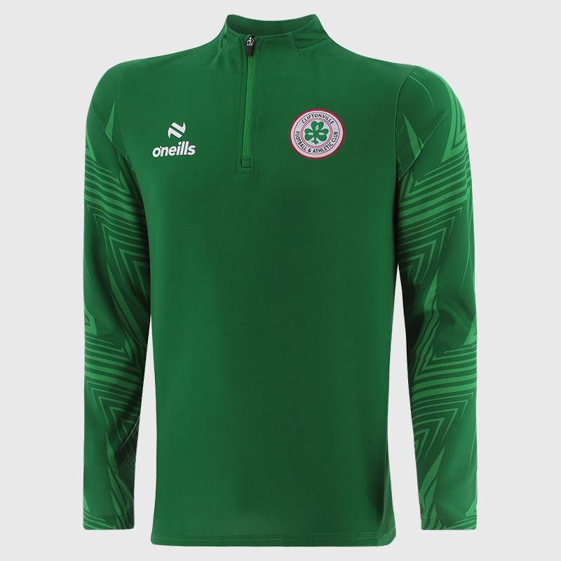 Cliftonville FC Men's Sub X Brushed Half Zip Green from O’Neills
