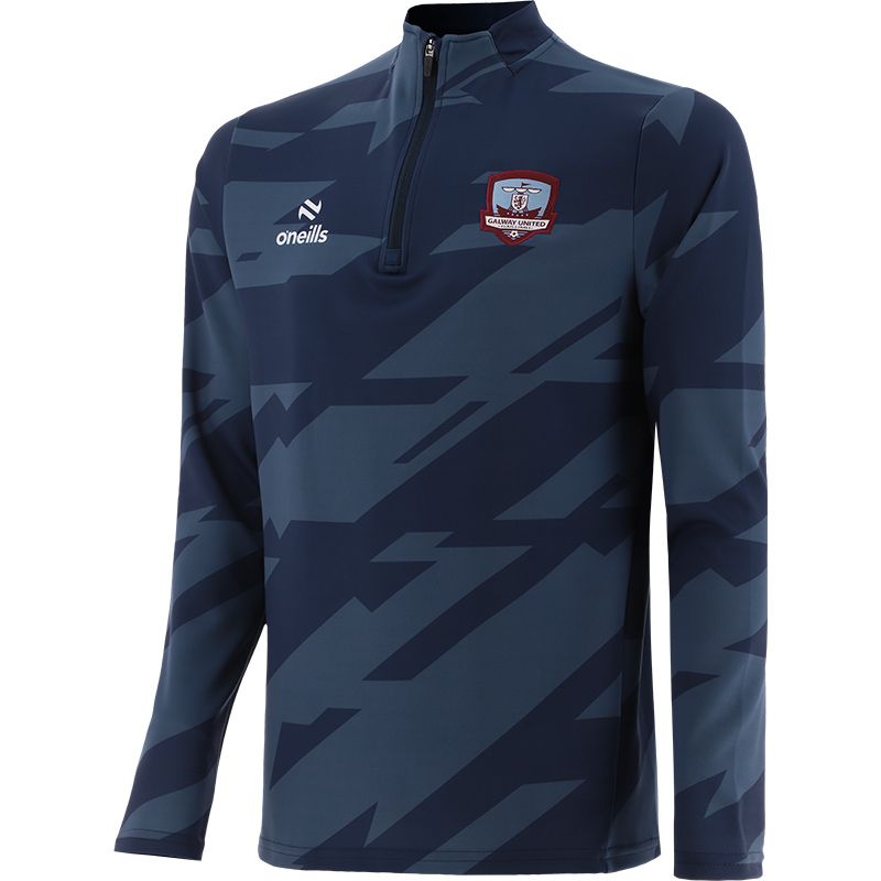 Mens' Galway United FC Half Zip Top with embroidered Galway United crest by O’Neills. 