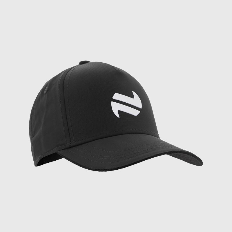Black baseball cap with protective peak and White O’Neills embroidered logo.