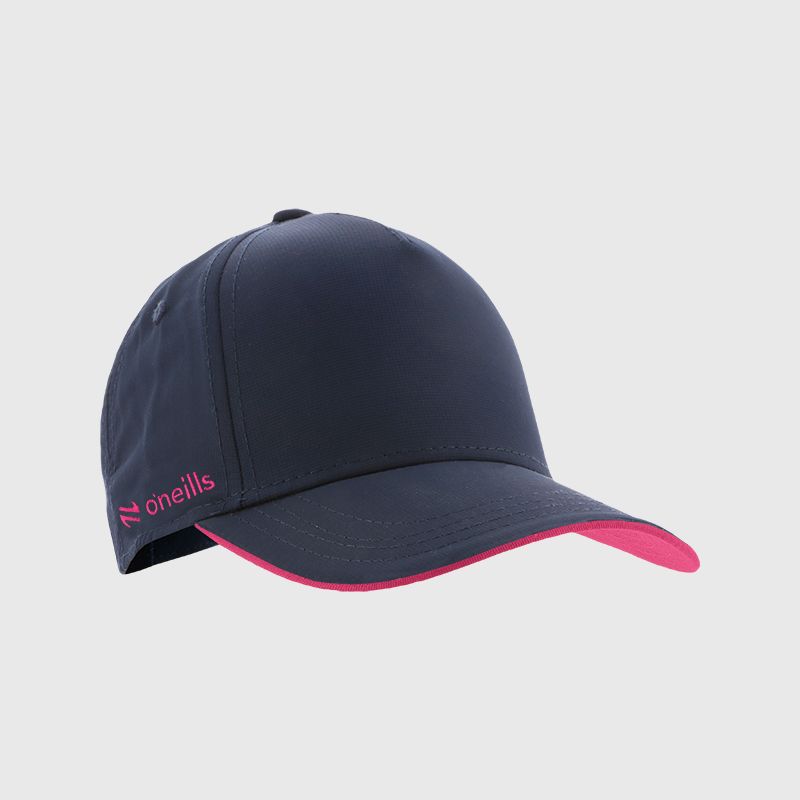 Marine kids’ baseball cap with protective peak and Pink O’Neills embroidered logo on the side.
