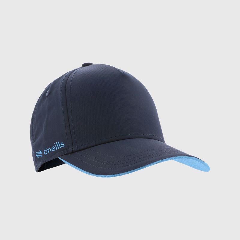 Navy baseball cap with protective peak and Blue O’Neills embroidered logo on the side.