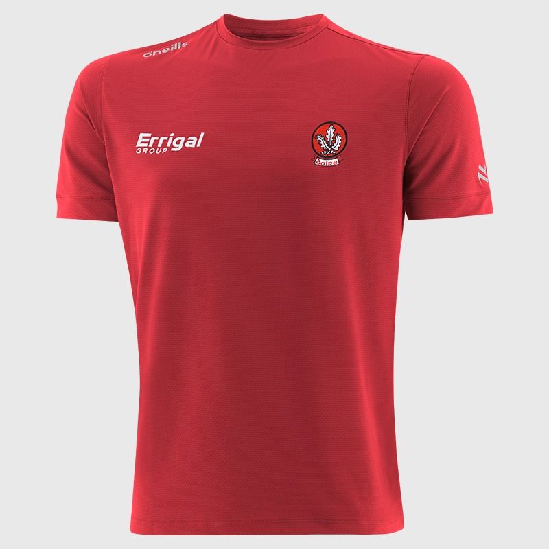 Red O’Neills Derry GAA Men’s Surge Soft Touch T-Shirt designed for comfort and movement