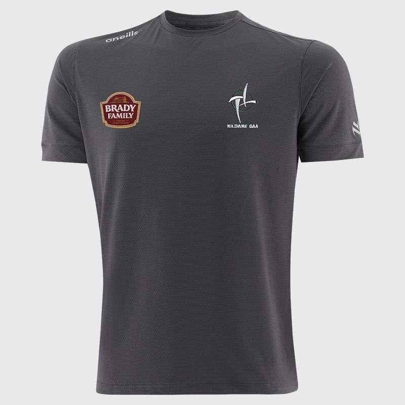 Grey O’Neills Kildare GAA Men’s Surge Soft Touch T-Shirt designed for comfort and movement