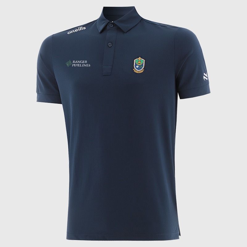 O'Neills Roscommon GAA Men's Surge Polo Shirt Marine / Silver