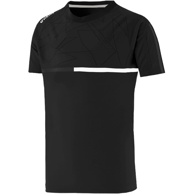 Black / White Kids' Synergy T-Shirt with short sleeves by O’Neills.