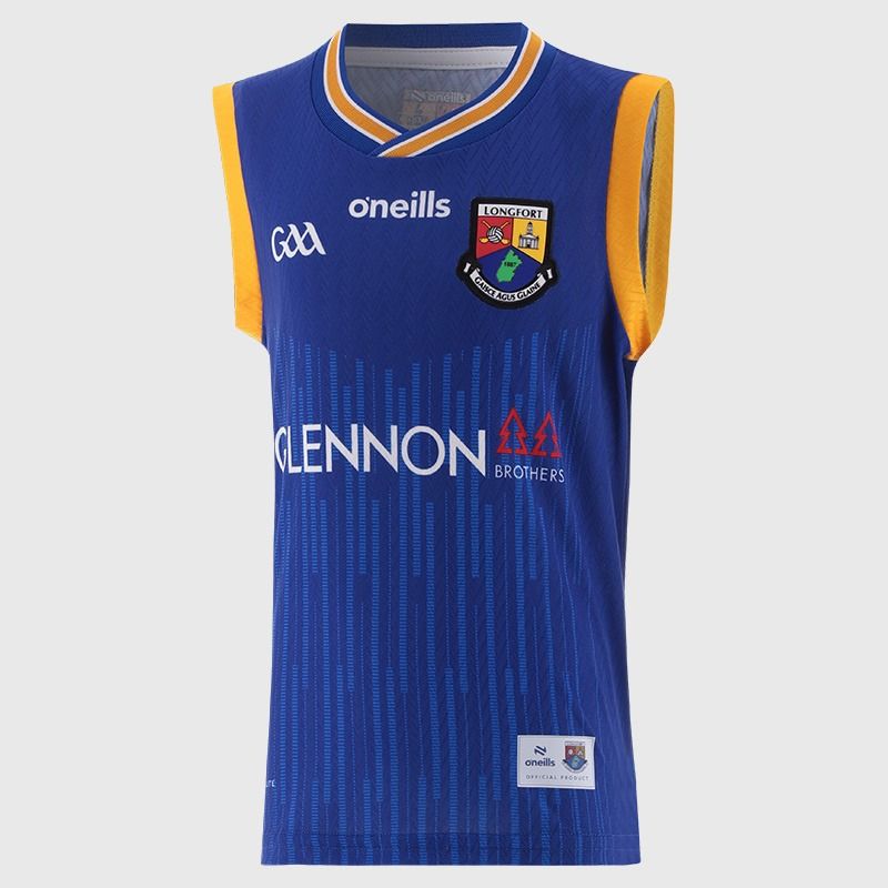Royal O’Neills Longford GAA Kids' Home Vest 2026 by O’Neills.