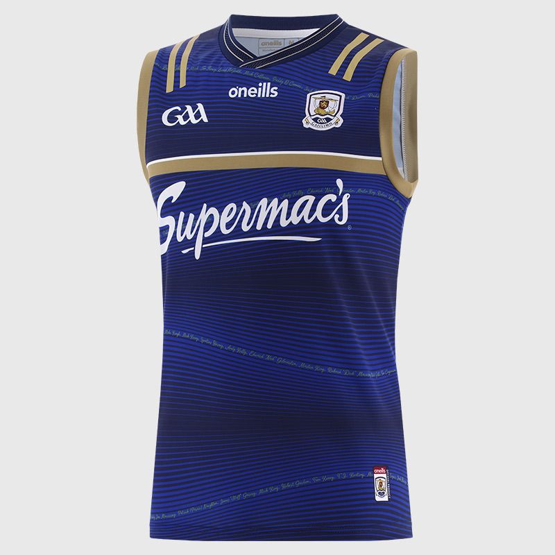 Marine Galway GAA 2 Stripe Home Commemoration Vest from O'Neill's.