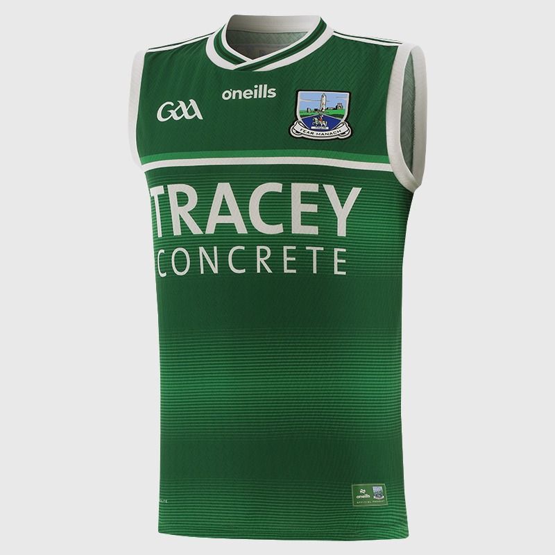Green O’Neills Fermanagh GAA Home Vest 2026 by O’Neills.