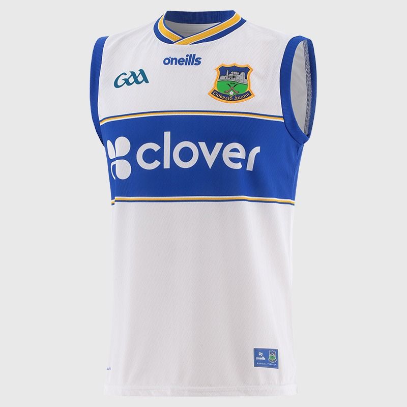 White O’Neills Tipperary GAA Training Vest 2026 by O’Neills.